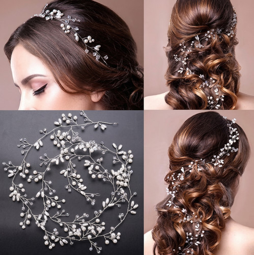 Xxl braut haarranke silber - xxl,