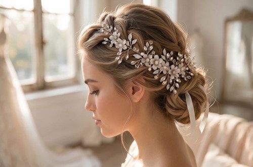 Braut haarschmuck silber - braut-haarschmuck,