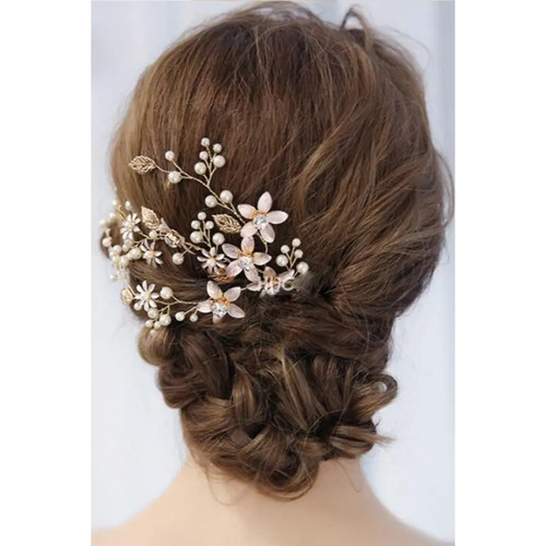 Brauthaarschmuck mit blumen - mit,