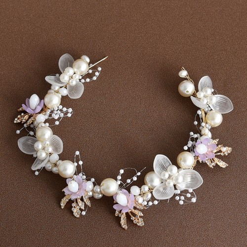 Strass perlen haarranke - strass,